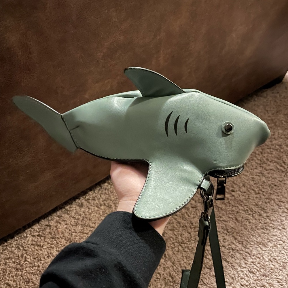 Shark Purses (small gray)